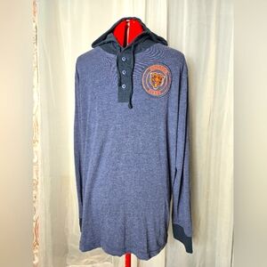 NFL Team Apparel Men's XL Navy Chicago Bears  Sweatshirt